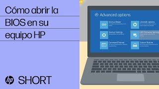 Cómo abrir la BIOS en su equipo HP  HP Support [upl. by Eibocaj]