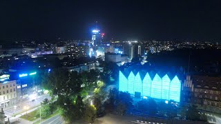 The Philharmonic Hall  Filharmonia w Szczecinie  Night Drone Footage Part II 4K [upl. by Aneahs]