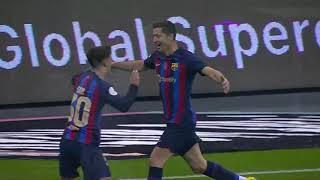 SUPERCOPA DE ESPANA 2023 HIGHLIGHT BARCELONA VS REAL MADRID GOAL amp SUBS [upl. by Oicatsana635]