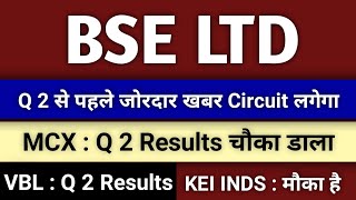 mcx share latest news bse Share latest news kei industries share latest news vbl share latest news [upl. by Ellierim870]