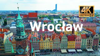 Wrocław z drona 4K60 fps Wroclaw by drone [upl. by Aihseya]