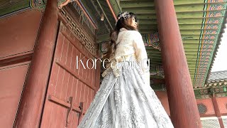 Korea Vlog  Myeongdong Cafe Layered Hanboks Gyeongbokgung Palace Rain Report Olive Young Haul [upl. by Nnagem]