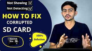 How To Repair Corrupted SD Card in hindi  SD Card Not working  Memory Card repair kese Kare [upl. by Champ]