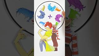 anxiety and joy humanised hair color puzzle shorts insideout2 [upl. by Ivett]