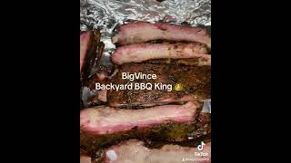 Rib Work food barbecue video bbq skills cooking pork ribs music texas shorts jayz [upl. by Anayrb971]