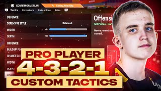 WORLD CHAMPION PRO PLAYER ANDERS VEJRGANG META 4321 FORMATION amp CUSTOM TACTICS  FC 24 ULTIMATE TEAM [upl. by Renaldo]