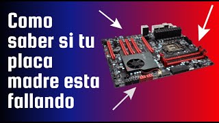 Como saber si mi tarjeta madre motherboard esta DAÑANA o en Corto [upl. by Nevear309]