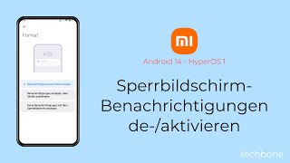 SperrbildschirmBenachrichtigungen aktivieren oder deaktivieren  Xiaomi Android 14  HyperOS 1 [upl. by Vi]