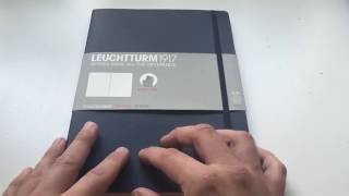 Leuchtturm1917 B5 Composition  NotebookReview with focus on inkfriendliness [upl. by Swarts]