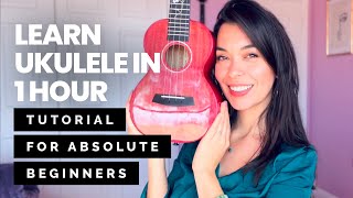 Learn How To Play UKULELE in 1 HOUR  Class for Total Beginners [upl. by Casanova]