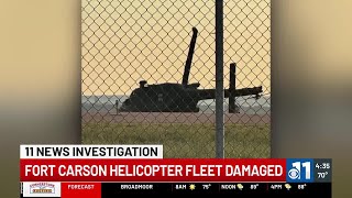 WATCH Fort Carson helicopter fleet damaged [upl. by Galven216]