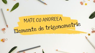 Elemente de trigonometrie  clasa a 7a exercitii rezolvate [upl. by Eiramaneet]