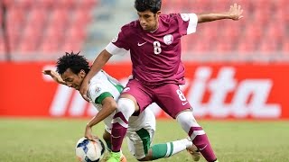 Saudi Arabia vs Qatar AFC U16 Championship 2014 [upl. by Docilu524]