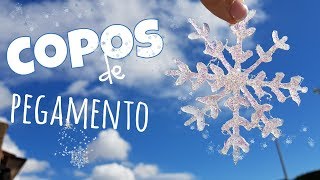 Copos de nieve con pegamento de silicona caliente [upl. by Noreht]