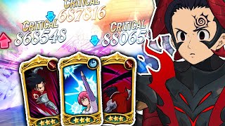 MEGA LR ZELDRIS DPS COMBO LVL 3 CRITS ARE INSANE  Seven Deadly Sins Grand Cross [upl. by Orteip]