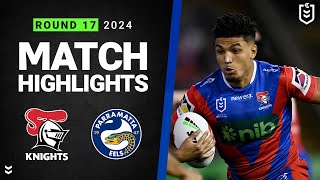 NRL 2024  Knights v Eels  Match Highlights [upl. by Richie]