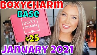 Boxycharm January 2021 Base Box Full Unboxing  Worth the 25 [upl. by Eendyc88]