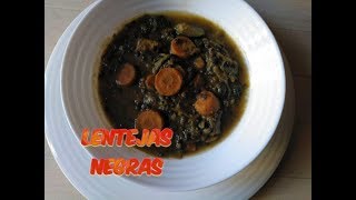 RECETA DE LENTEJAS NEGRAS o LENTEJAS CAVIAR CON VERDURAS [upl. by Graaf]