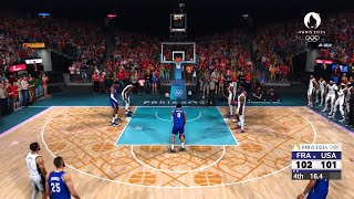 NBA 2K24 Olympics Mode  USA vs France Gold Medal Game  Ultra Realistic Gameplay [upl. by Ailero]