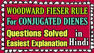 Woodward Fieser Rule for Conjugated Dienes for Lambda max value in HindiUV VIS ORGANIC SPECTROSCOPY [upl. by Ojiram]