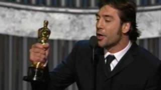 Javier Bardem winning Best Supporting Actor 80th Oscars 2008 [upl. by Iruahs488]