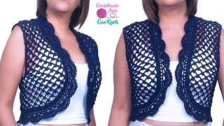 Bolero tejido a crochet 🎵 Modelo “Sabor a miquot 🎵 TUTORIAL PASO A PASO [upl. by Agle905]