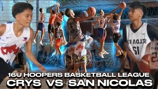 CRYS VS SAN NICOLAS  16U HOOPERS BASKETBALL LEAGUE SEASON 2 [upl. by Ikila]