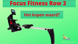 Focus Fitness Row 3  Het Kopen Waard Review [upl. by Kean]