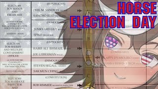 HORSE ELECTION DAY the day that a horse rigged the election and won  Tomoe Umari [upl. by Rosabel640]