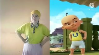 TIRU AKSI KAIN MERAH IPIN HILANG DIBAWA ANGIN  UPIN IPIN TERBARU 2021 [upl. by Christoph]