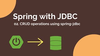 Spring Boot tutorials  Spring JDBC  CRUD Operations using springjdbc module [upl. by Rehpotsirhc]