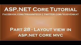 Layout view in asp net core mvc [upl. by Nenney]