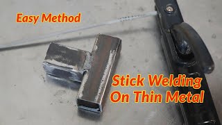 How to weld thin metal tubing by stick welding [upl. by Ernst]