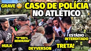 A ATITUDE AGRESSlVA DE TORCEDORES DO ATLÉTICO PRA ClMA DE JOGADORES QUE INTERDITOU ESTÁDIO E HULK E [upl. by Hadik]