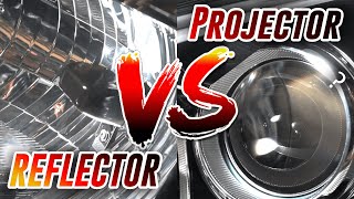 Quick tips before you replace your headlight  Projector vs Reflector [upl. by Rentschler]