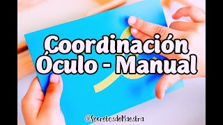 👀🙌 Ejercicio de Coordinación Óculo  Manual para niños✨🤍 [upl. by Nnaaras273]