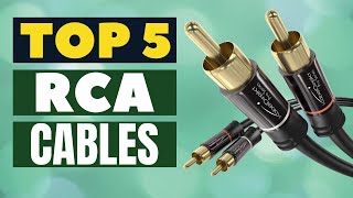 Top 5 Best RCA Cables 2022  RCA Interconnect Cable Review [upl. by Etem]