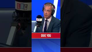 Nigel Farage gets defensive and claims he never said the police lied  LBC [upl. by Julian]