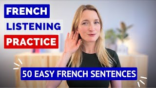 New French Listening Practice  50 Sentences in Slow and Normal French About the Holidays 🎄 [upl. by Asial815]