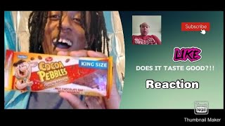 Reaction to Cocoa Pebbles Cinnamon Chocolate Bar Review [upl. by Onairotciv]