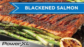 Grilled Blackened Salmon Recipe I PowerXL Air Fryer Grill Recipes [upl. by Bhatt]