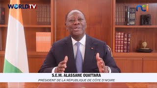 Côte dIvoire Discours à la Nation du Président de la République Alassane Ouattara 31 décembre2023 [upl. by Artemis]