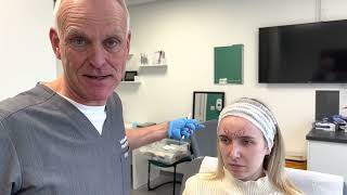 Where to Inject Botox for Forehead Lines  Frontalis  Cosmetic Courses Mr Adrian Richards [upl. by Zumwalt]