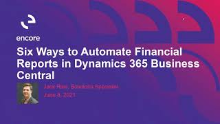 6 Ways to Automate Financial Reports in Dynamics 365 Business Central [upl. by Neik]