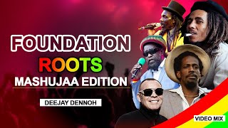 FOUNDATION ROOTS CALYPSO MASHUJAA REGGAE VIDEO MIX VOL 3  DJ DENNOH ft gregory isaacs bob marley [upl. by Aivin]