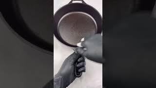 Day 11 Seasoning a Cast Iron Pan Everyday For a Year castiron cooking kitchen asmr food [upl. by Hulbard]