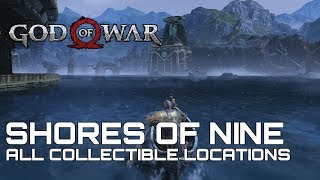 God Of War 100 Collectible Guide SHORES OF NINE [upl. by Niltiak]