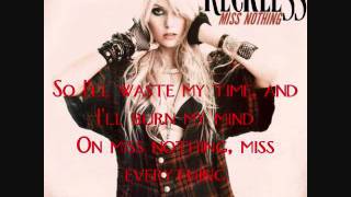 Miss Nothing By The Pretty Reckless Karaoke w Vocals [upl. by Seravaj641]