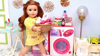 22 min mindblowing Play Dolls house chores adventures for kids [upl. by Silera]