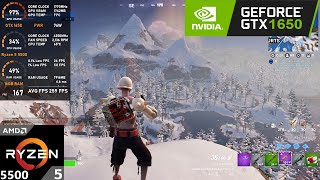 GTX 1650  Ryzen 5 5500  Fortnite Chapter 5 Season 2  1080p Performance Mode [upl. by Aseefan]